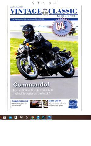 VMCC Club Magazine    August 2020